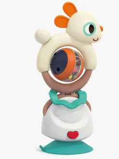 Kinder and Kids Babylegetøj*2-i-1 Rangle med Sugekop Kanin Flerfarvet