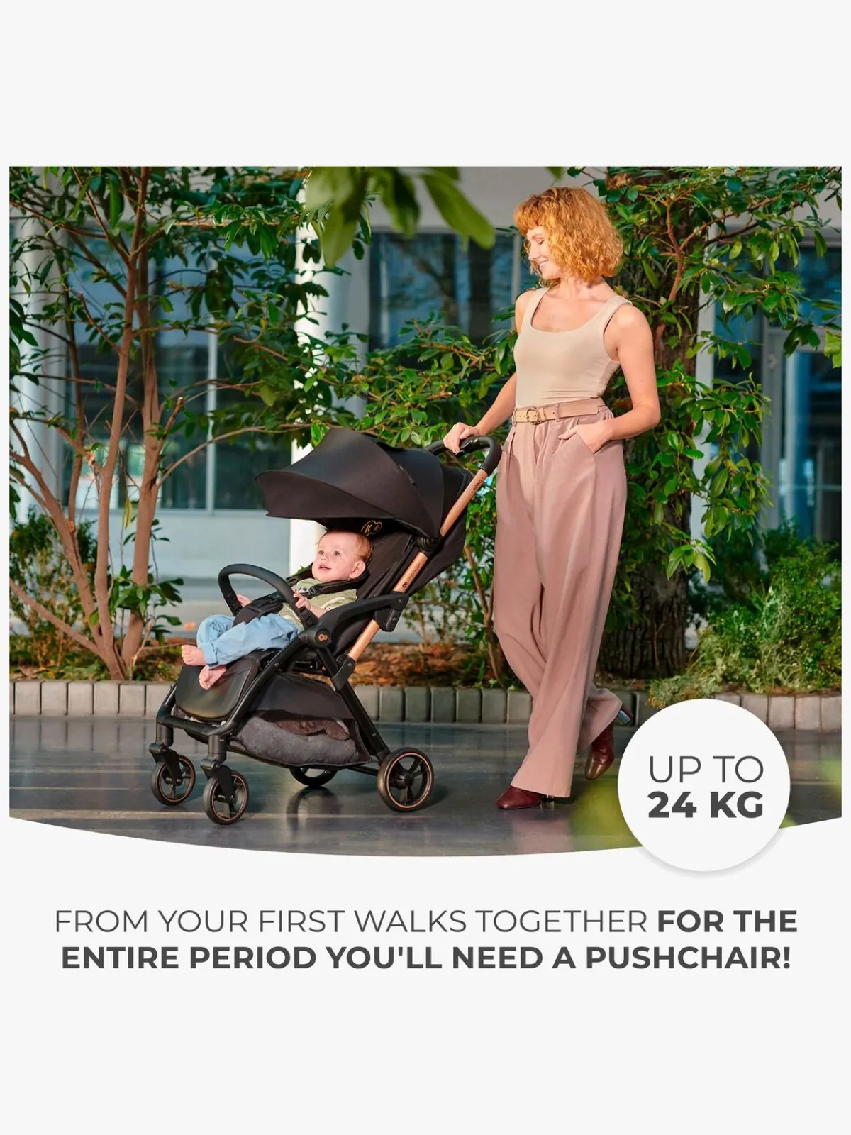 Kinderkraft APINO Klapvogn, Dune