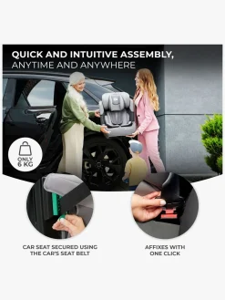 Kinderkraft Autostole 9-36 Kg*COMFORT UP i-Size Autostol, Grey Grå