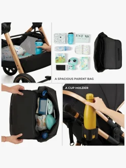 Kinderkraft Duo- & Kombivogne*ESME PRO 3-in-1 Duovogn Travelsystem, Moonlight Grey Grå