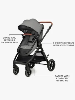 Kinderkraft Duo- & Kombivogne*ESME PRO 3-in-1 Duovogn Travelsystem, Moonlight Grey Grå