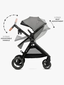 Kinderkraft Duo- & Kombivogne*ESME PRO 3-in-1 Duovogn Travelsystem, Moonlight Grey Grå