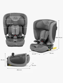 Kinderkraft Autostole 9-36 Kg*FIX2GO i-Size Autostol, Grey Grå
