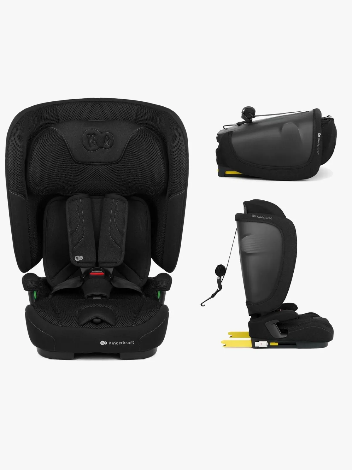 Kinderkraft Autostole 9-36 Kg*FIX2GO i-Size Autostol, Black Sort