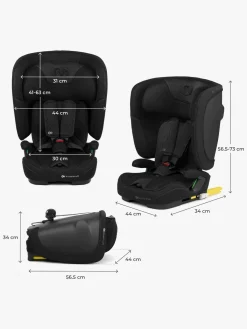 Kinderkraft Autostole 9-36 Kg*FIX2GO i-Size Autostol, Black Sort