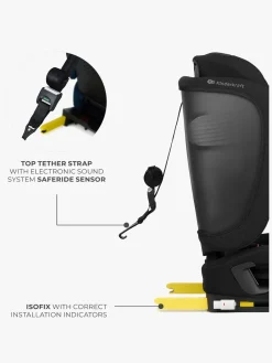 Kinderkraft Autostole 9-36 Kg*FIX2GO i-Size Autostol, Black Sort