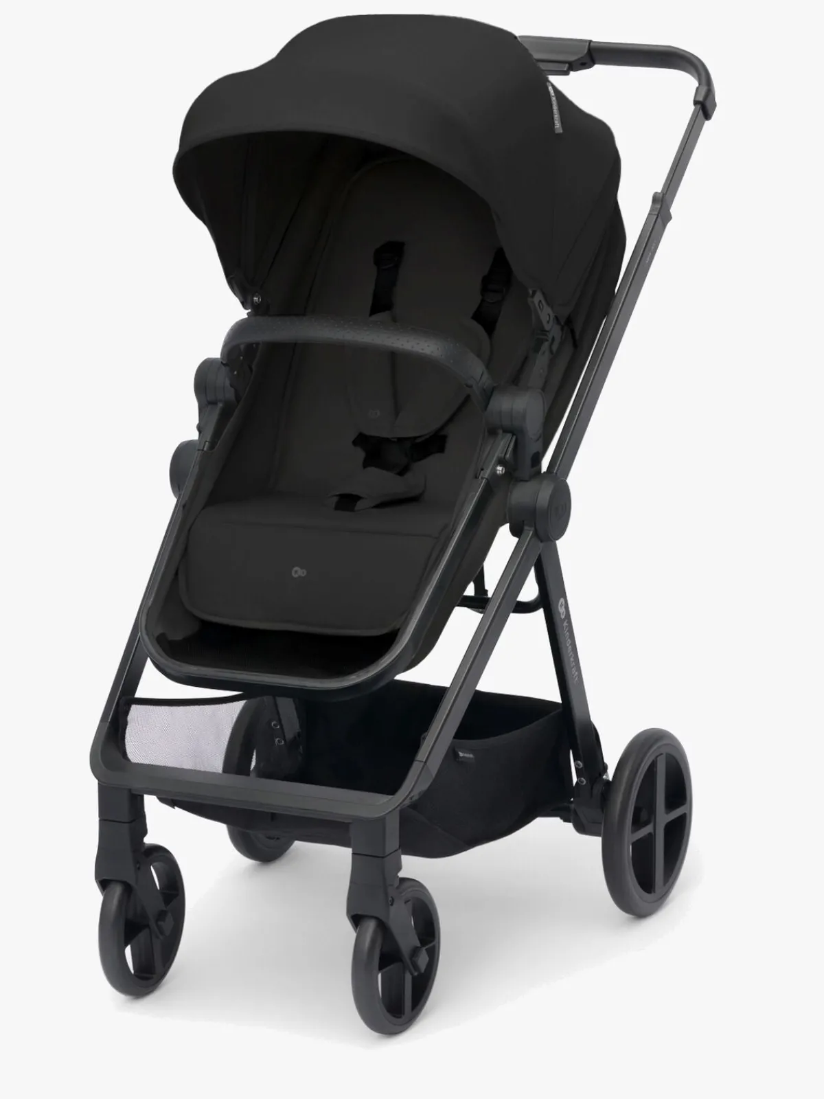 Kinderkraft Duo- & Kombivogne*3-i-1 NEWLY Kombivogn Travelsystem, Classic Black Sort