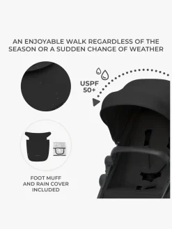 Kinderkraft Duo- & Kombivogne*3-i-1 NEWLY Kombivogn Travelsystem, Classic Black Sort