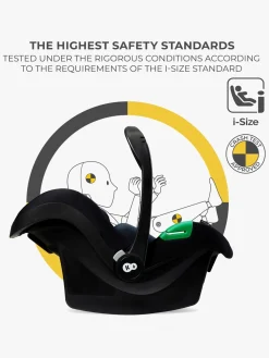 Kinderkraft Duo- & Kombivogne*3-i-1 NEWLY Kombivogn Travelsystem, Classic Black Sort