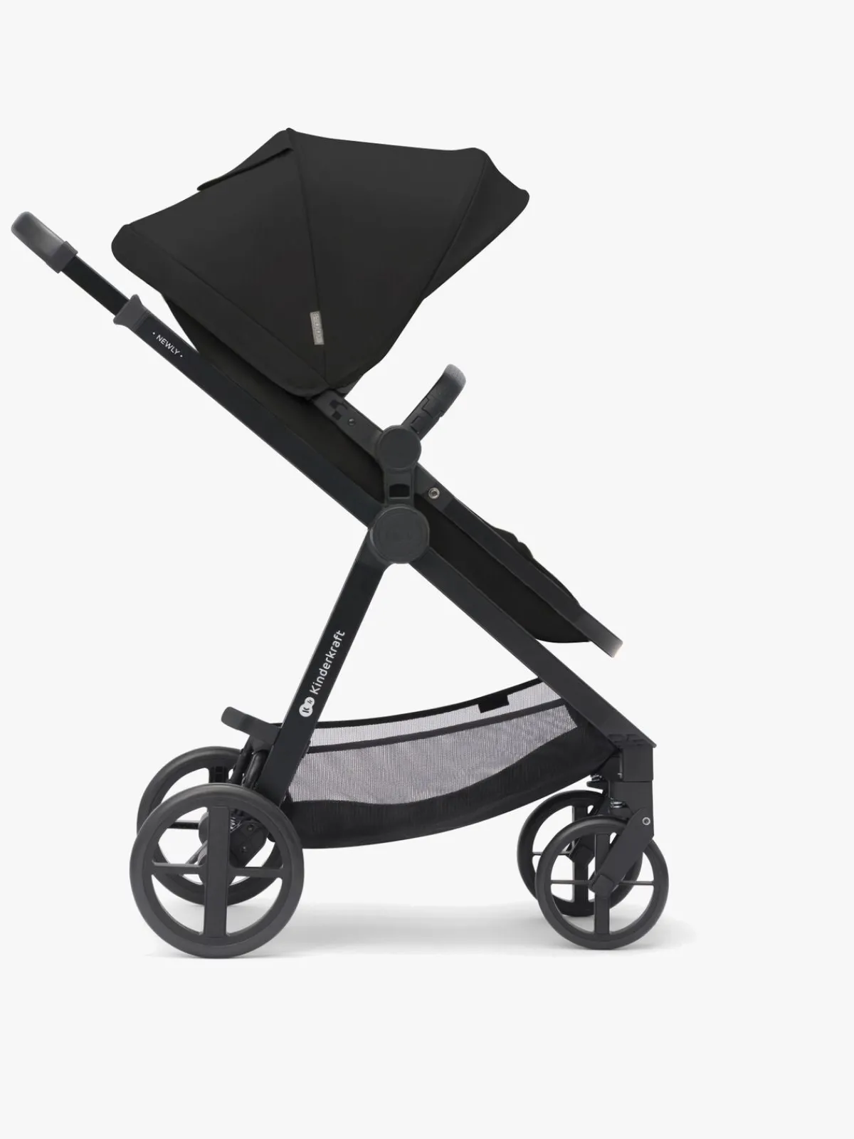 Kinderkraft Duo- & Kombivogne*3-i-1 NEWLY Kombivogn Travelsystem, Classic Black Sort