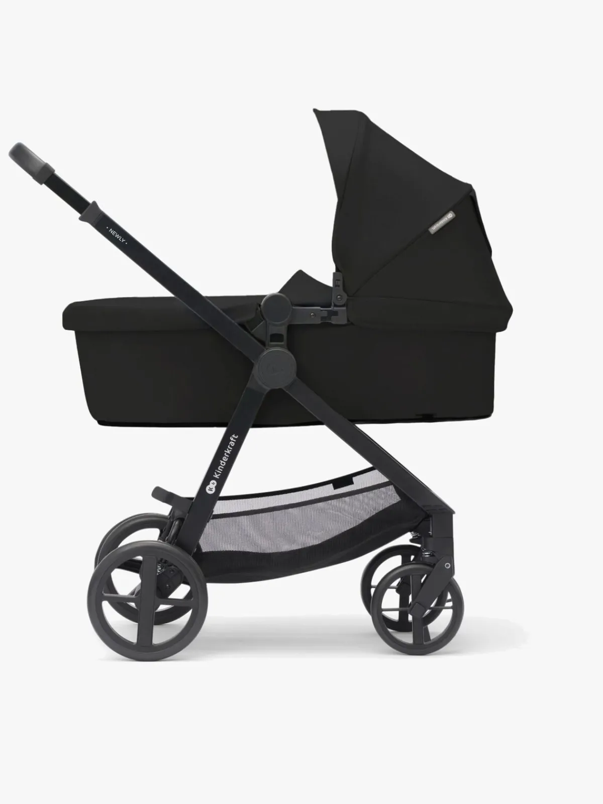 Kinderkraft Duo- & Kombivogne*3-i-1 NEWLY Kombivogn Travelsystem, Classic Black Sort