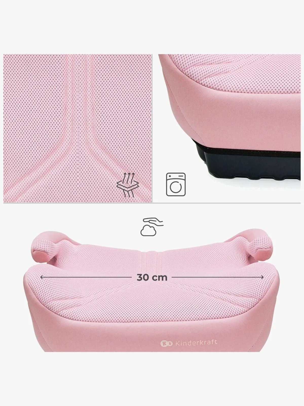 Kinderkraft I-BOOST 2 PRO Selepude, Pink