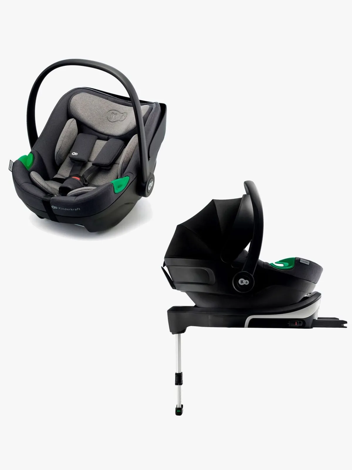 Kinderkraft Autostole 0-13 Kg>I-CARE i-Size Autostol Baby, Cool Grey