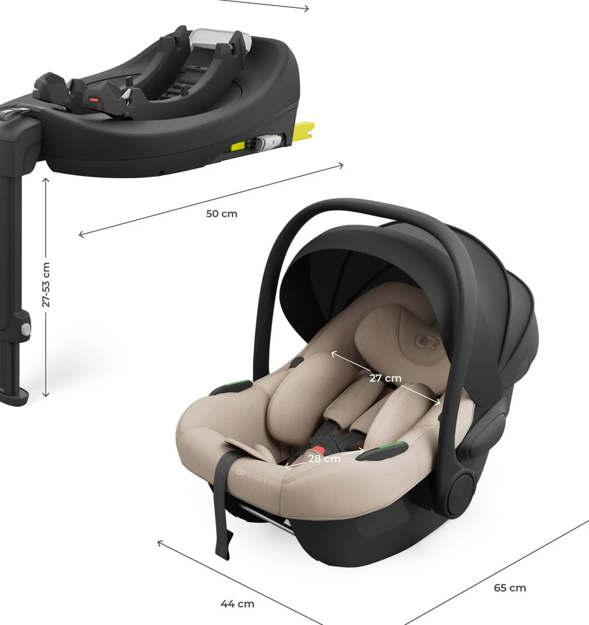 Kinderkraft Autostole 0-13 Kg>I-LITE Autostol Baby inkl. ENDURA SAFE FX Base,