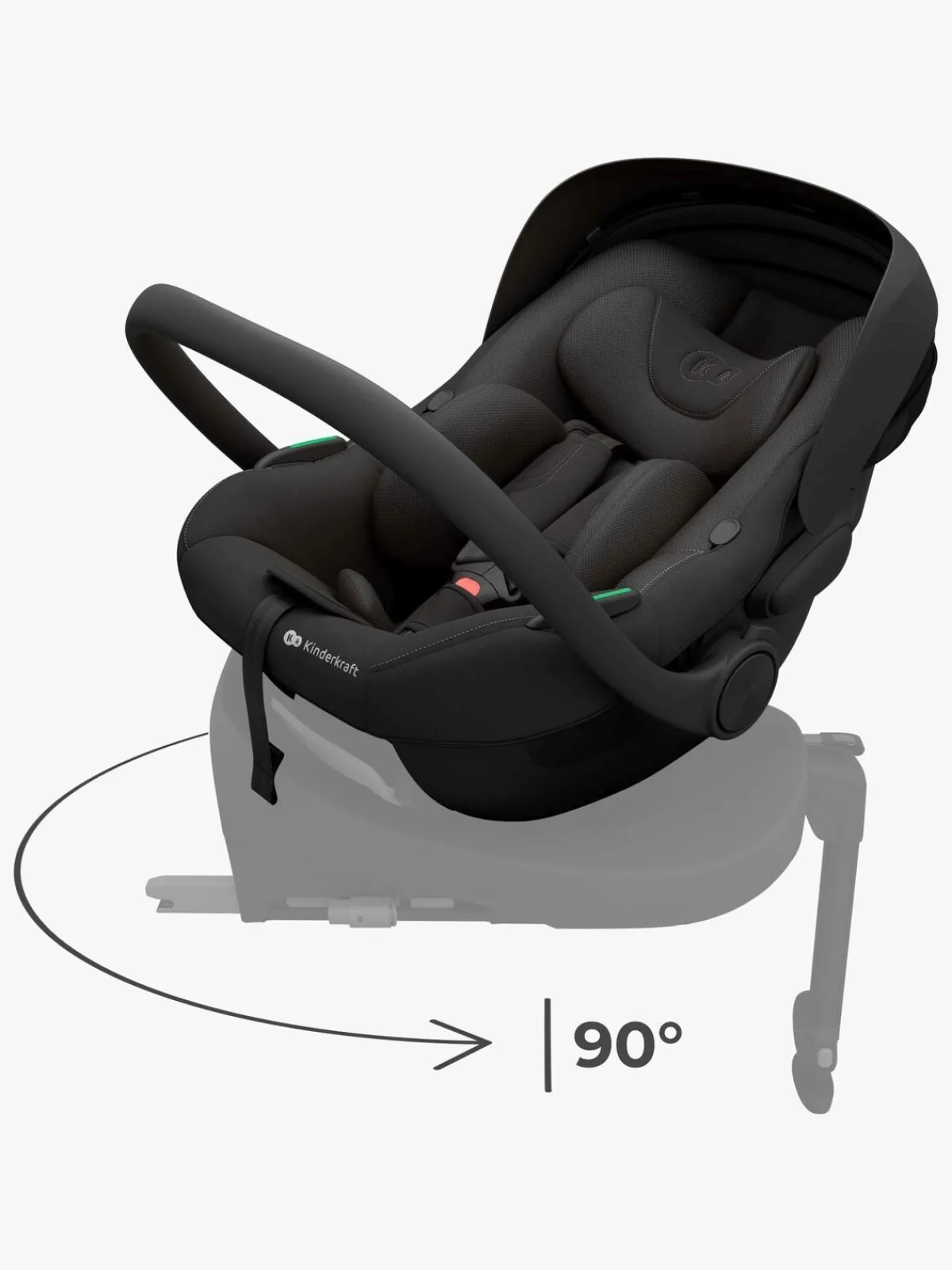 Kinderkraft Autostole 0-13 Kg>I-LITE Autostol Baby, Graphite Black