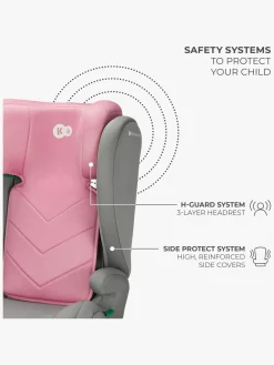 Kinderkraft Autostole 15-36 Kg*I-SPARK i-Size Autostol, Pink Lyserød/Grå
