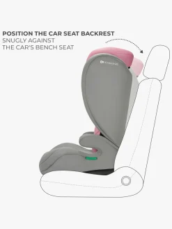 Kinderkraft Autostole 15-36 Kg*I-SPARK i-Size Autostol, Pink Lyserød/Grå