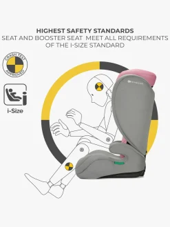 Kinderkraft Autostole 15-36 Kg*I-SPARK i-Size Autostol, Pink Lyserød/Grå