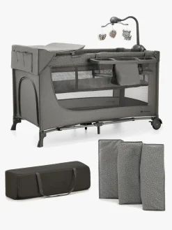 Kinderkraft Børnesenge & Tilbehør*JOY 2 Weekendseng med Tilbehør, Dark Grey Grå