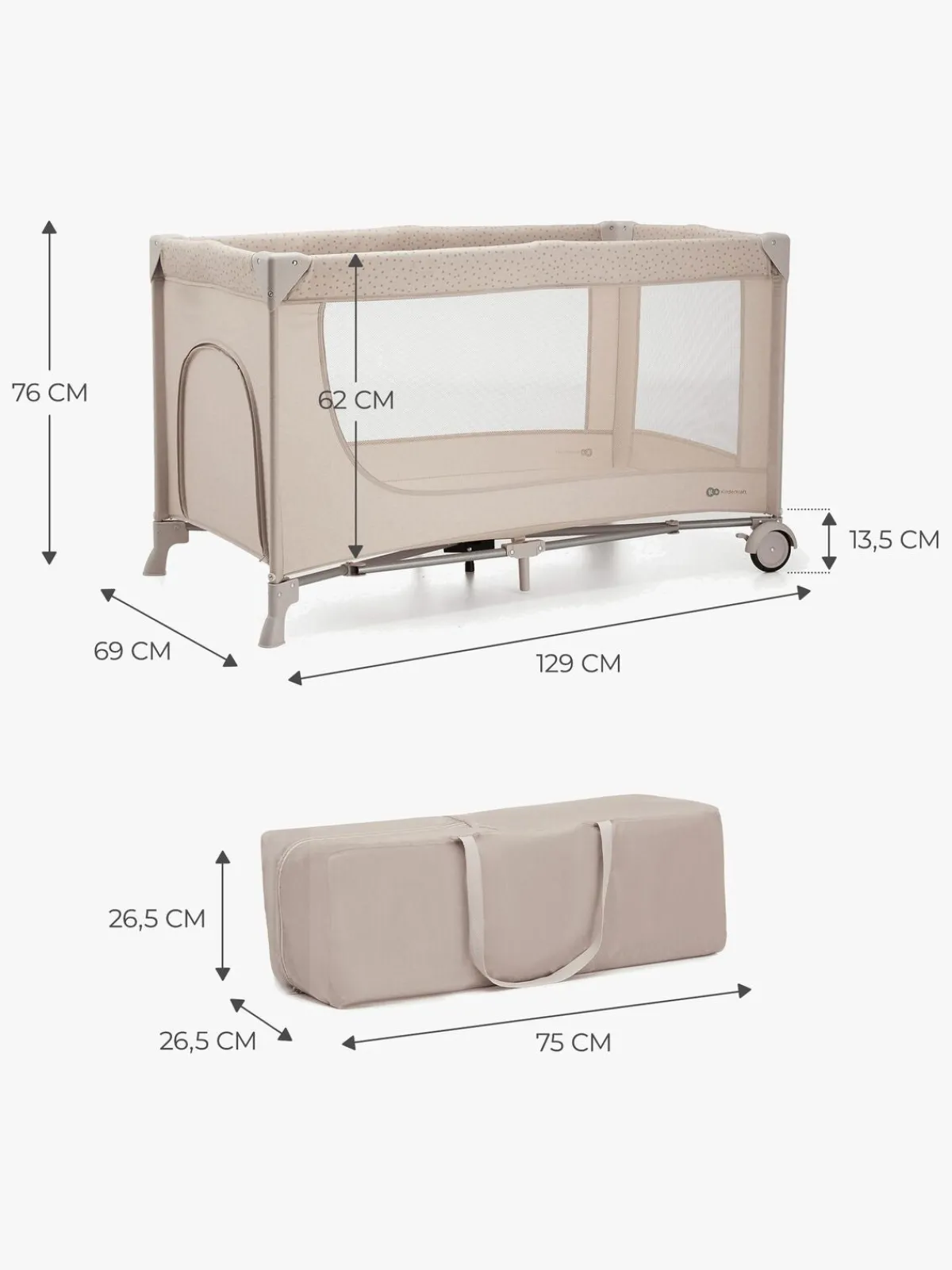 Børn Kinderkraft Børnesenge & Tilbehør>JOY 2 Weekendseng,