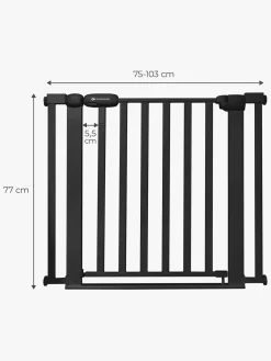 Kinderkraft Sikkerhed*LOCK&GO Sikkerhedsgitter, Black Sort