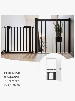 Kinderkraft Sikkerhed*LOCK&GO Sikkerhedsgitter, Black Sort