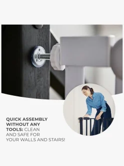 Kinderkraft Sikkerhed*LOCK&GO Sikkerhedsgitter, Black Sort