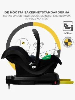 Kinderkraft Autostole 0-13 Kg*MINK PRO i-Size Autostol Baby inkl MINK FX Base, Black