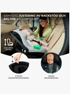 Kinderkraft Autostole 0-13 Kg*MINK PRO i-Size Autostol Baby inkl MINK FX Base, Black