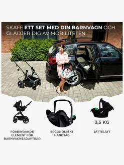Kinderkraft Autostole 0-13 Kg*MINK PRO i-Size Autostol Baby inkl MINK FX Base, Black