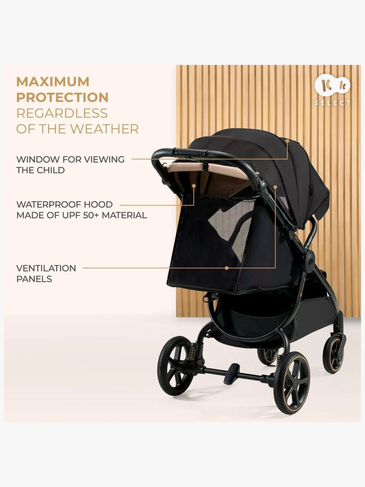 Kinderkraft MITZY Klapvogn, Ink Black