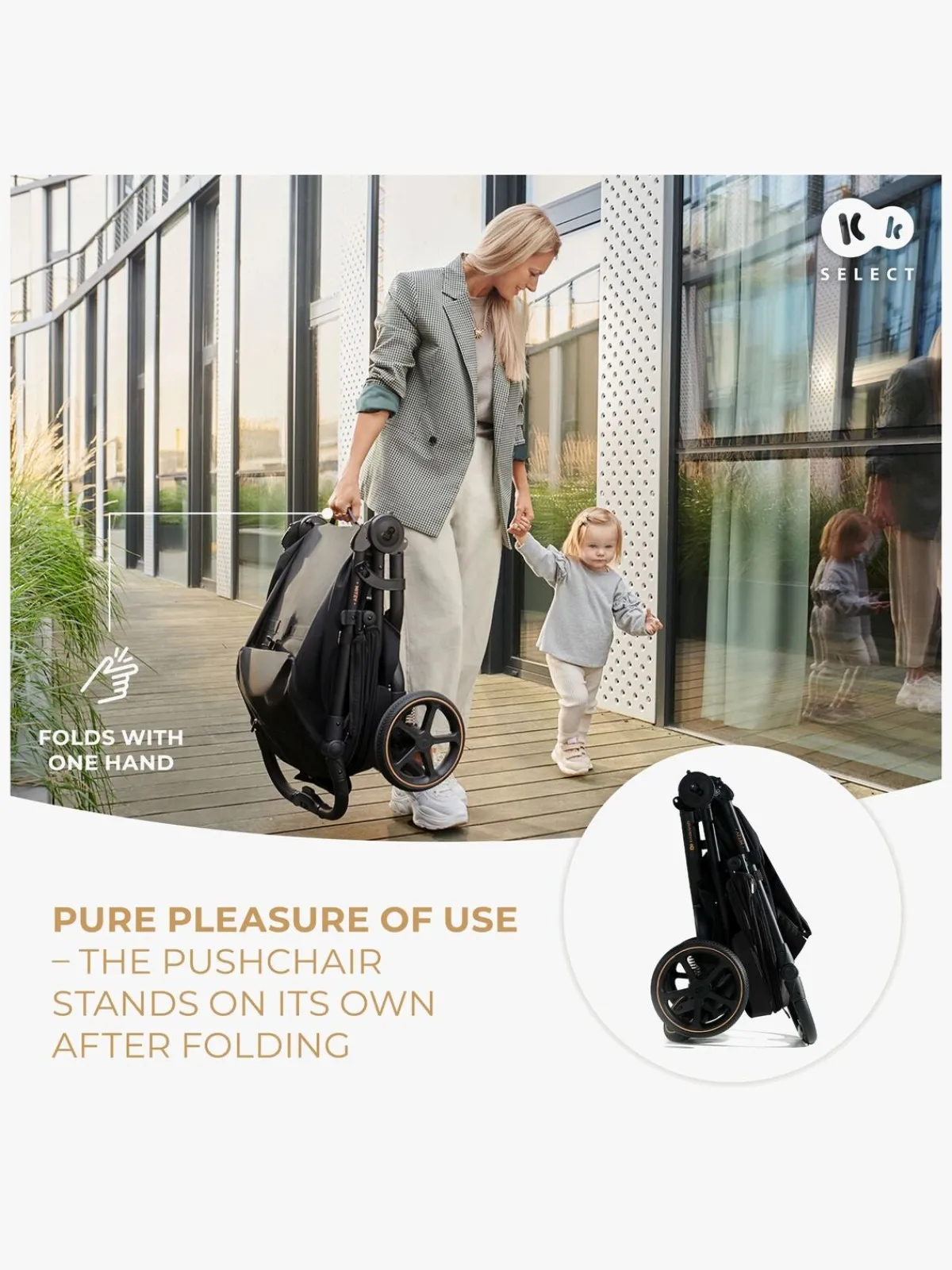 Kinderkraft MITZY Klapvogn, Ink Black