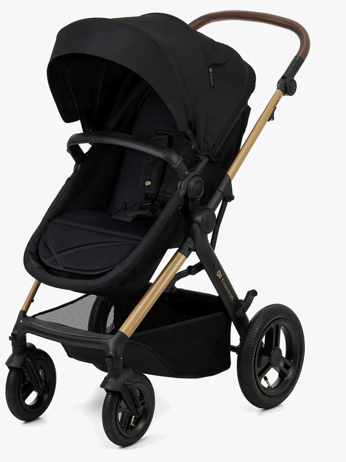 Kinderkraft MOOV 2 Air 3-in-1 Kombivogn, Pure Black