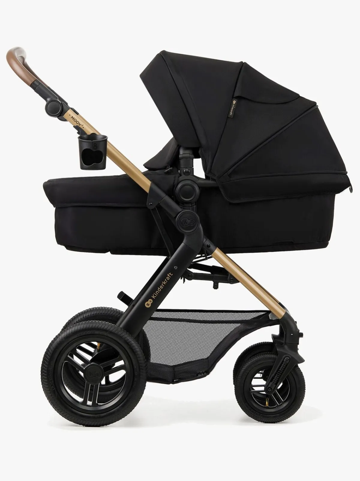 Kinderkraft MOOV 2 Air 3-in-1 Kombivogn, Pure Black