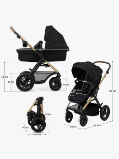 Kinderkraft MOOV 2 4-in-1 Air Duovogn, Pure Black