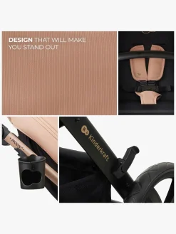 Kinderkraft Duo- & Kombivogne*MOOV 2 4-in-1 Duovogn, Sand Beige