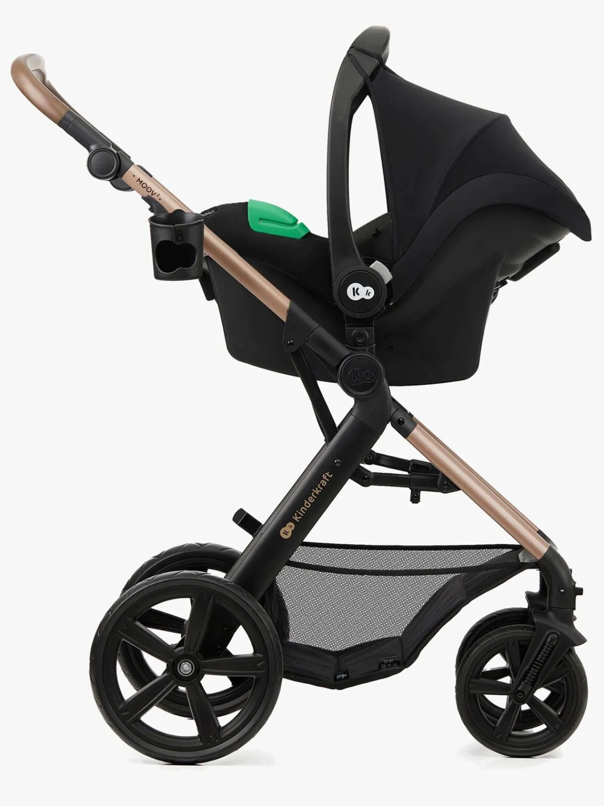 Kinderkraft Duo- & Kombivogne*MOOV 2 4-in-1 Duovogn, Sand Beige