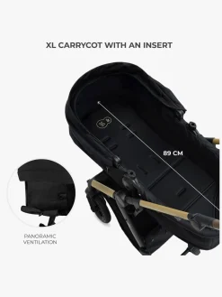 Kinderkraft Duo- & Kombivogne*MOOV 2 XL Air Kombivogn, Pure Black Sort