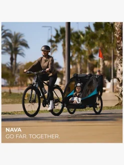 Kinderkraft Aktivitetsvogne*Nava Cykelanhænger, Sunny Orange