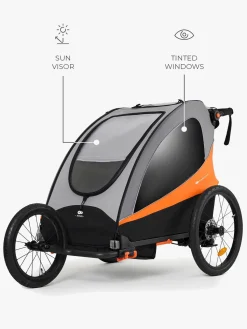 Kinderkraft Aktivitetsvogne*Nava Cykelanhænger, Sunny Orange