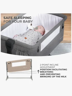 Børn Kinderkraft Børnesenge & Tilbehør></noscript>NESTE GROW Bedside Crib, Beige
