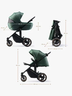 Kinderkraft Duo- & Kombivogne*Prime 2 2-in-1 Duovogn, Dark Green Grøn