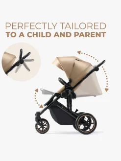 Kinderkraft Vognpakker*PRIME 2 3-in-1 Duovogn Travelsystem inkl. Mink Pro, Sandrose Beige