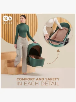 Kinderkraft Vognpakker*PRIME 2 3-in-1 Duovogn Travelsystem inkl. Mink Pro, Sandrose Beige