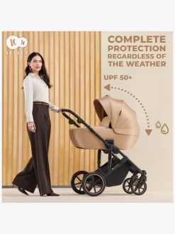 Kinderkraft Vognpakker*PRIME 2 3-in-1 Duovogn Travelsystem inkl. Mink Pro, Sandrose Beige