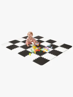 Børn Kinderkraft Puslespilstæppe 150x180 Foam, Sort