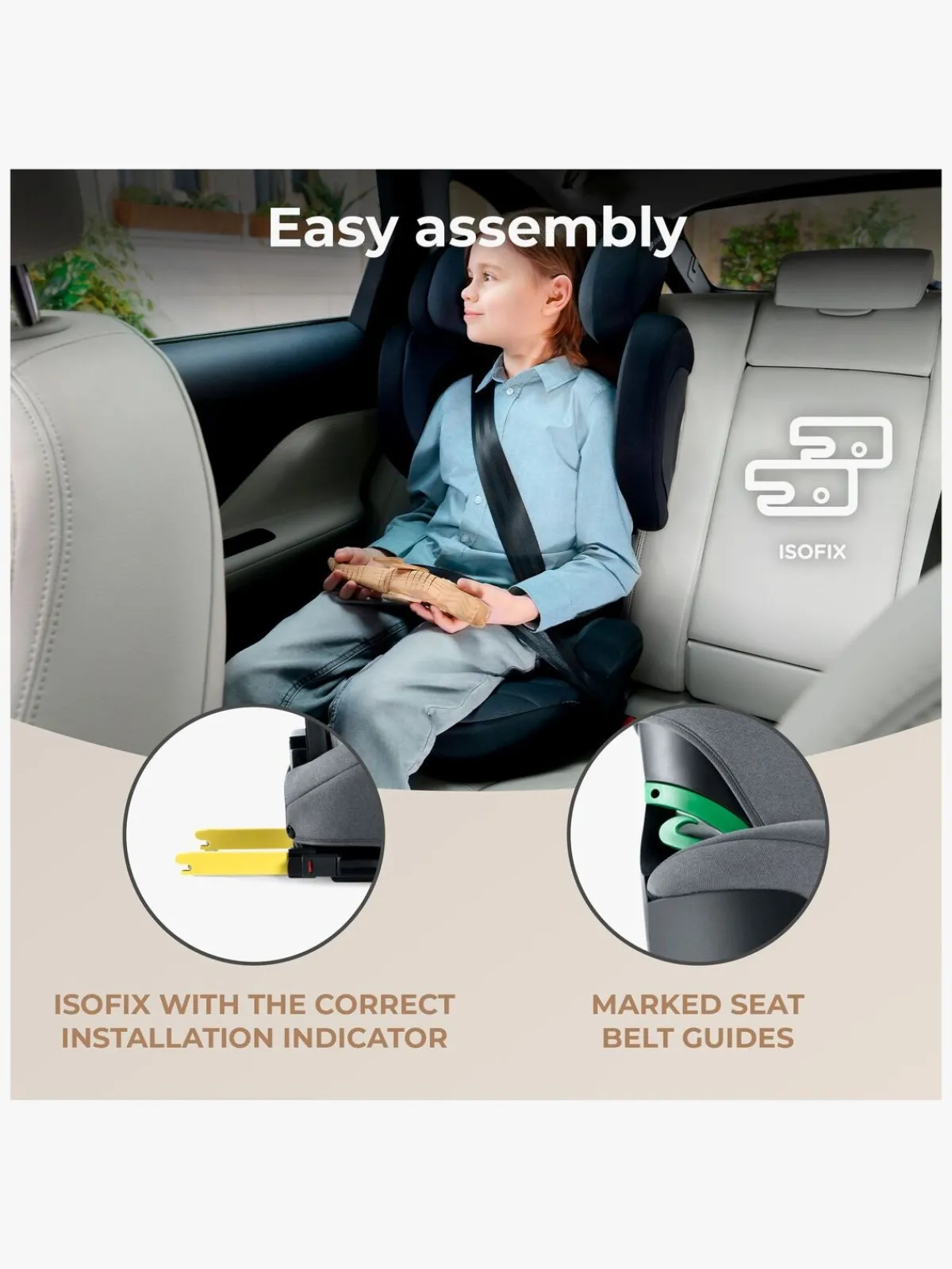 Kinderkraft Autostole 15-36 Kg>XPAND 2 i-Size Autostol, Rocket Grey