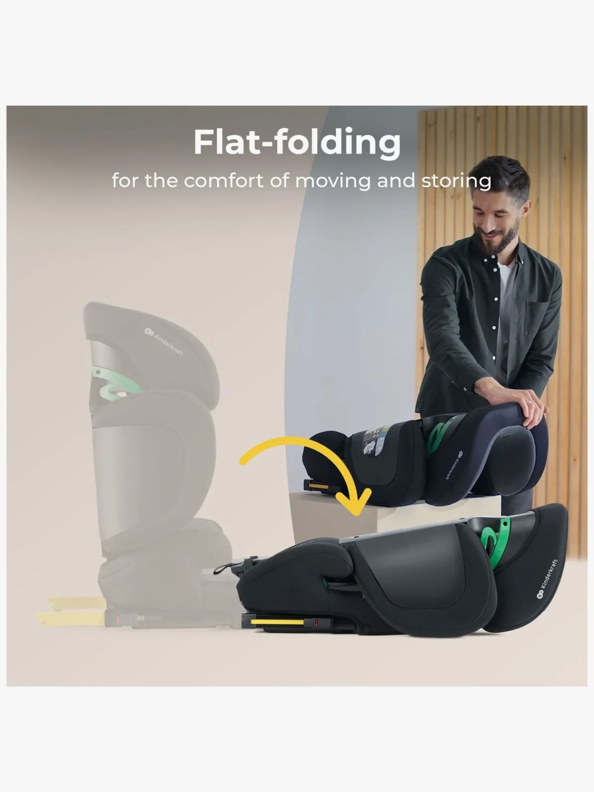 Kinderkraft Autostole 15-36 Kg*XPAND 2 i-Size Autostol, Graphite Black Sort