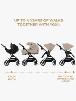 Kinderkraft YOXI 2-in-1 Duovogn, Sand