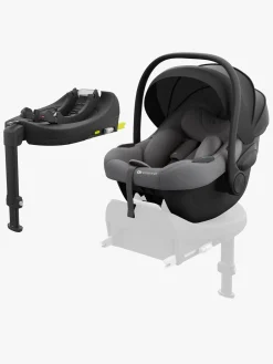 Kinderkraft Autostole 0-13 Kg* I-LITE Autostol Baby inkl. Base, Cool Grey